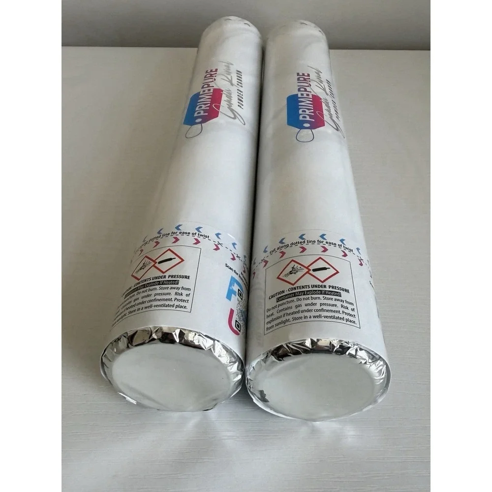 PrimePure Gender Reveal Biodegradable Confetti Cannon Pink Baby Girl Powder 2-PK